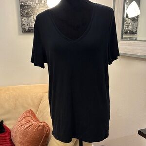 a new day Black V-Neck Short Sleeve Tee